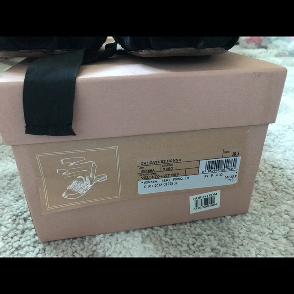 LMiu Miu ankle strap flats